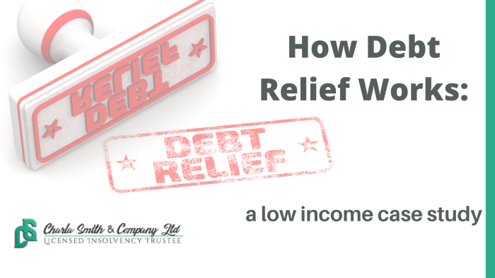 Income low debt get